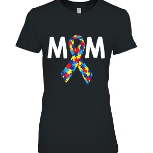 Mom Puzzle Ribbon Autism Awareness