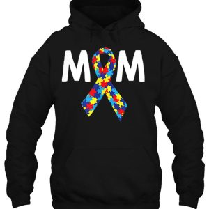Mom Puzzle Ribbon Autism Awareness 3