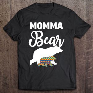 Momma Bear Autism Awareness Gift For Proud Autism Mom