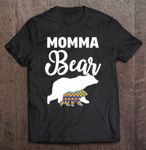 Momma Bear Autism Awareness Gift For Proud Autism Mom