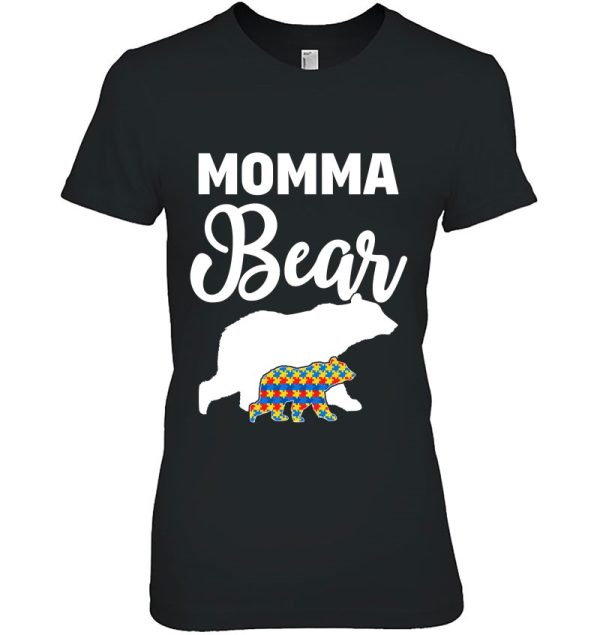 Momma Bear Autism Awareness Gift For Proud Autism Mom