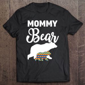 Mommy Bear Autism Awareness Gift For Proud Autism Mom 1