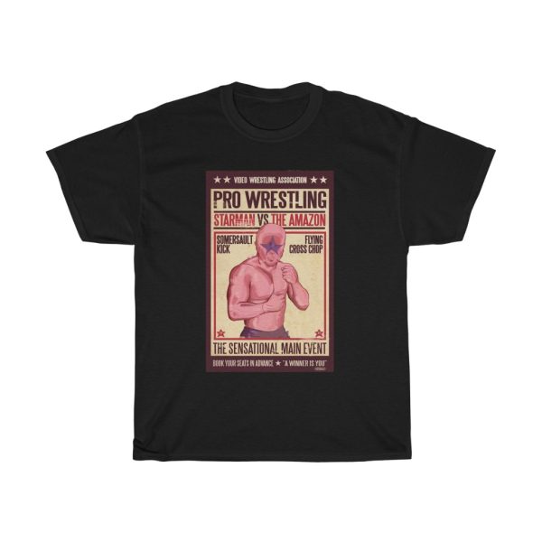 NES Pro Wrestling StarMan Main Event Poster T-Shirt