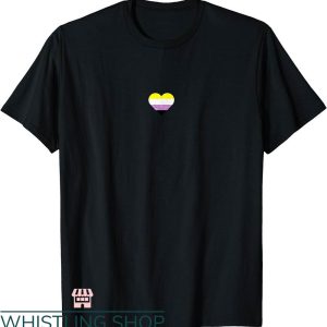 Non Bidenary Shirt T-shirt Non-binary Heart Minimalism Shirt