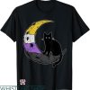 Non Bidenary Shirt T-shirt Non-binary Moon Space Cat LGBT
