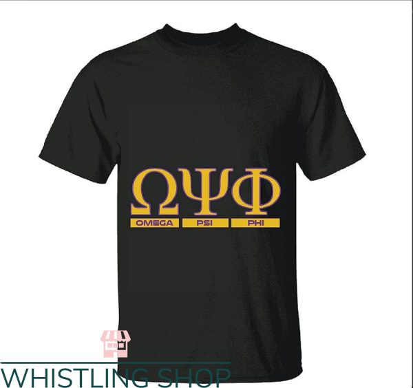 Omega Psi Phi T-Shirt Characters Fraternity T-Shirt Trending