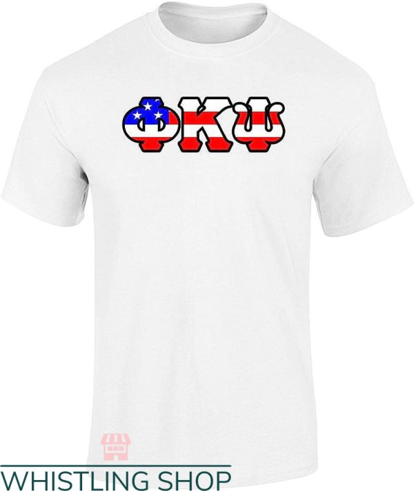 Omega Psi Phi T-Shirt Phi Kappa Psi American Flag T-Shirt