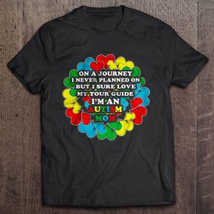 On A Journey I Never Planned On But I Sure Love My Tour Guide Im An Autism Mom Colorful Heart Version 1