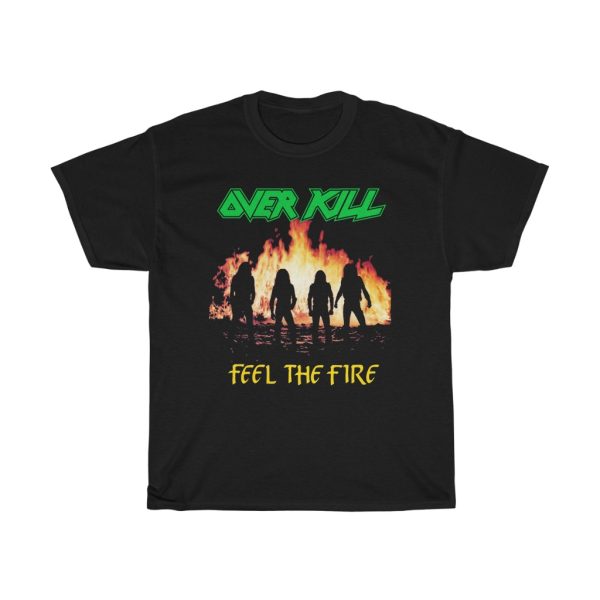 Over Kill Feel The Fire 1986 European Tour Shirt