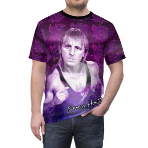 Owen Hart Custom All Over Print Signature Shirt 5