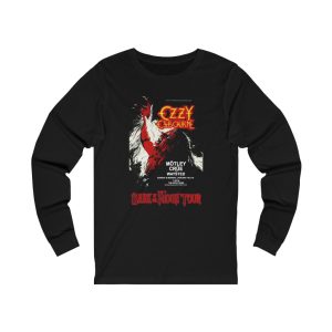 Ozzy Osbourne Bark At The Moon Tour Poster Long Sleeved Shirt