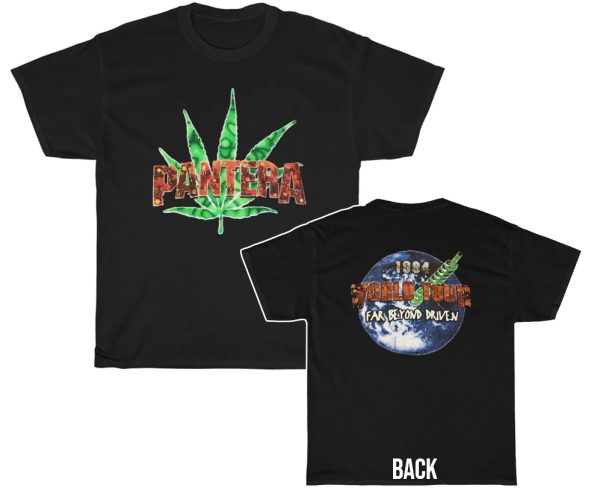 Pantera 1994 Far Beyond Driven Marijuana Pot Leaf World Tour Shirt