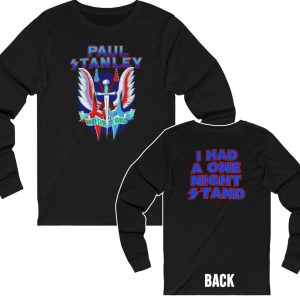 Paul Stanley Who Dares Wins I Had A One Night Stand Long Sleeved Shirt 1