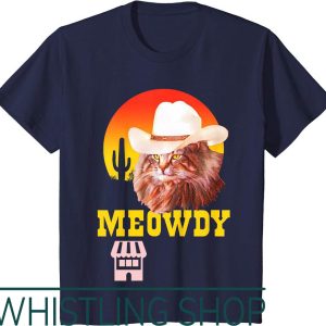 Pee Pee Poo Poo T-Shirt Meow Funny Country Music Cat Cowboy