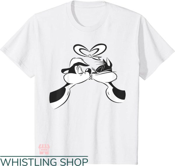 Pepe Le Pew T-shirt Pepe Le Pew Valentine Kiss T-shirt