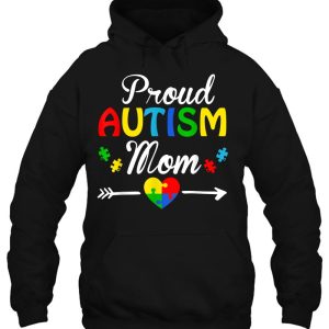 Proud Autism Mom Puzzle Heart Autism Awareness 2021 Classic 3