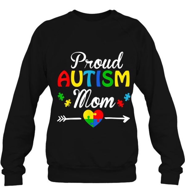 Proud Autism Mom Puzzle Heart Autism Awareness 2021 Classic