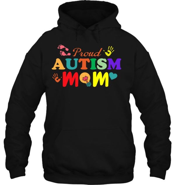 Proud Autism Mom Support Autistic Autism Awareness Design