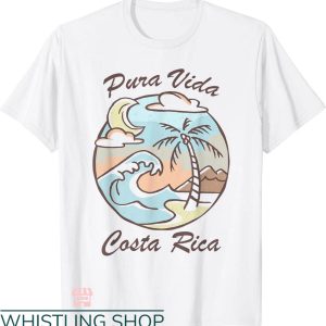 Pura Vida T-shirt Pura Vida Colorful Tropical Beach T-shirt