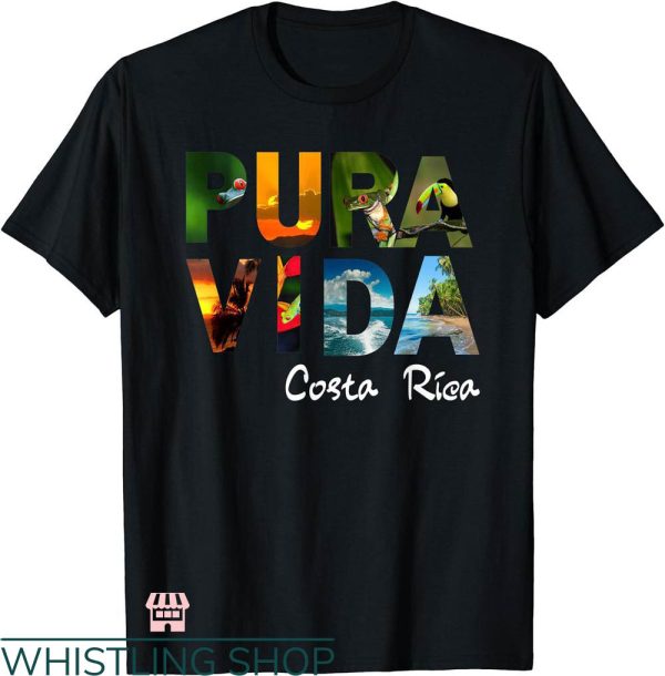 Pura Vida T-shirt Pura Vida Tropical Surf Beach Vibes Shirt