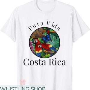 Pura Vida T-shirt Pura Vida Vacation Parrot T-shirt
