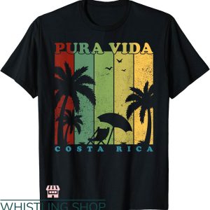 Pura Vida T-shirt Retro Vintage Summer Vacation Costa Rica