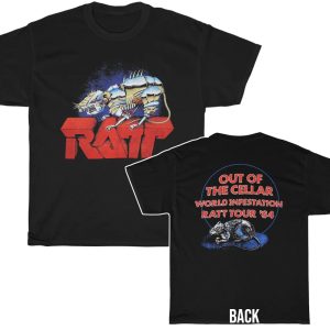 Ratt 1984 Out of the Cellar World Infestation Tour Shirt 1
