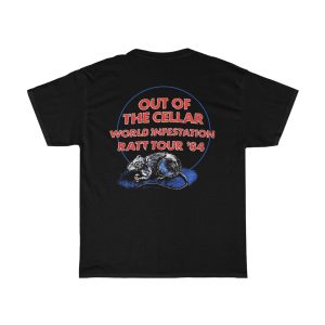 Ratt 1984 Out of the Cellar World Infestation Tour Shirt 3