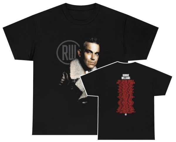 Robbie Williams 2017 The Heavy Entertainment Show Photograph Tour  Shirt
