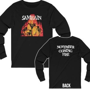 Samhain November Coming Fire Long Sleeved Shirt 1