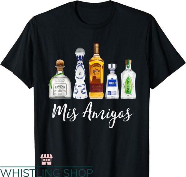 Santo Tequila T-shirt Mis Amigos Tequila Funny Trendy