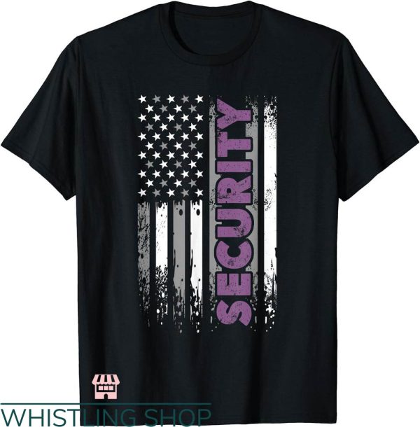 Security Guard T-shirt Security Guard US Flag T-shirt