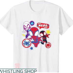 Spidey And His Amazing Friends Birthday T-shirt Go Webs Go Boys