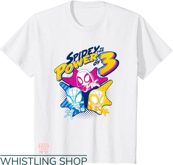 Spidey And His Amazing Friends Birthday T-shirt Power Of 3 Boys