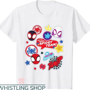 Spidey And His Amazing Friends Birthday T-shirt Spidey Team Stickers