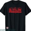 The Bloodline Wwe T-shirt Distressed Red Text