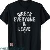 The Bloodline Wwe T-shirt Wreck Everyone & Leave Distressed
