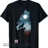 Three Wolf Moon T Shirt Forest with Full-Moon