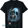 Three Wolf Moon T Shirt Grey Wolf Hunting Ground