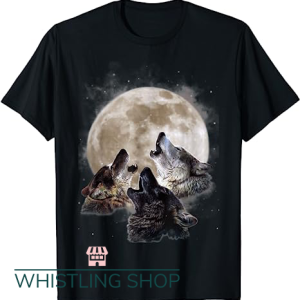 Three Wolf Moon T Shirt Howling