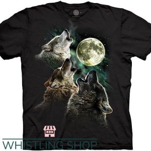 Three Wolf Moon T Shirt The Mountain