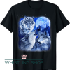 Three Wolf Moon T Shirt Wild Animal