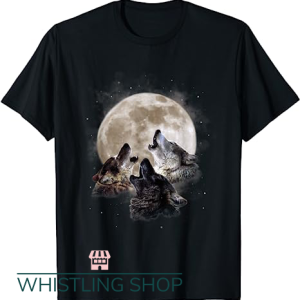 Three Wolf Moon T Shirt Wolf Lover