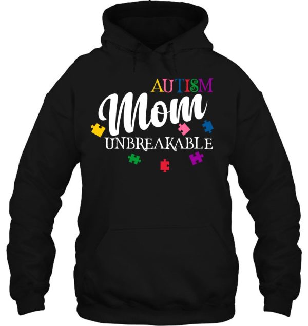 Unbreakable Autism Mom Puzzle Pieces Pullover