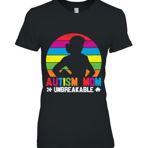 Unbreakable Strong Mother Autistic Kids Autism Awareness Mom
