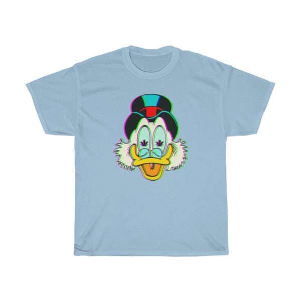 Uncle Scrooge McDuck Marijuana Leaf Eyes Stoner Shirt