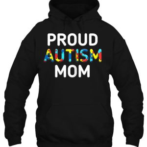 Unique Proud Autism Mom Colored Puzzle Pieces Awareness 3