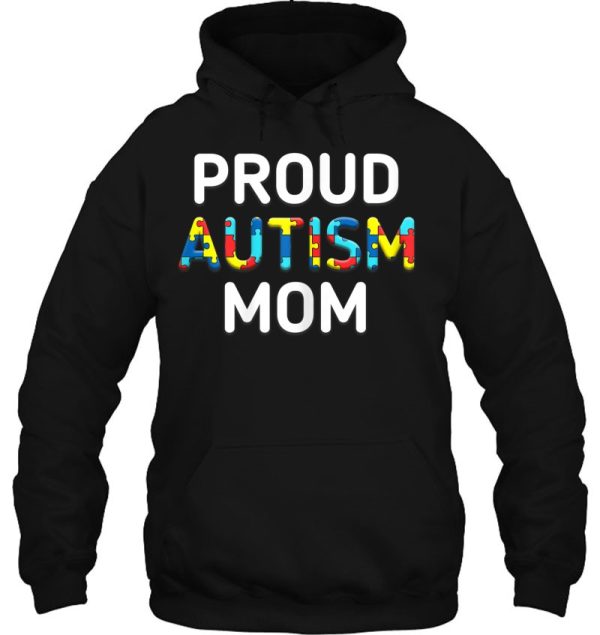 Unique Proud Autism Mom Colored Puzzle Pieces Awareness