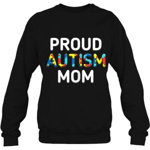 Unique Proud Autism Mom Colored Puzzle Pieces Awareness 4