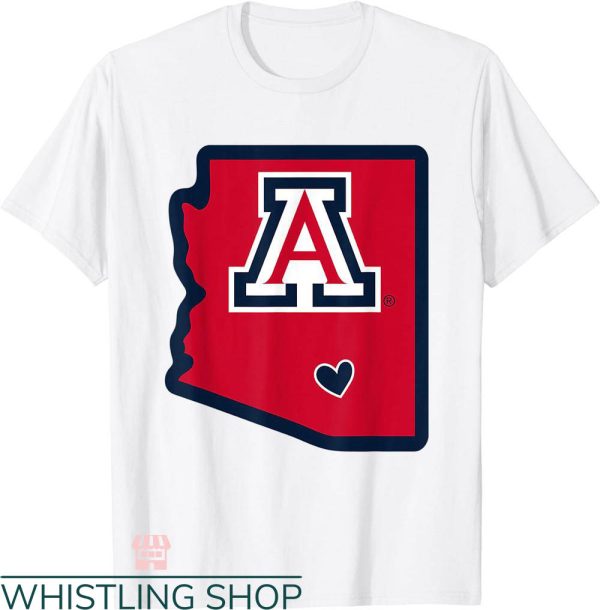 University Of Arizona T-shirt Arizona Wildcats State Licensed